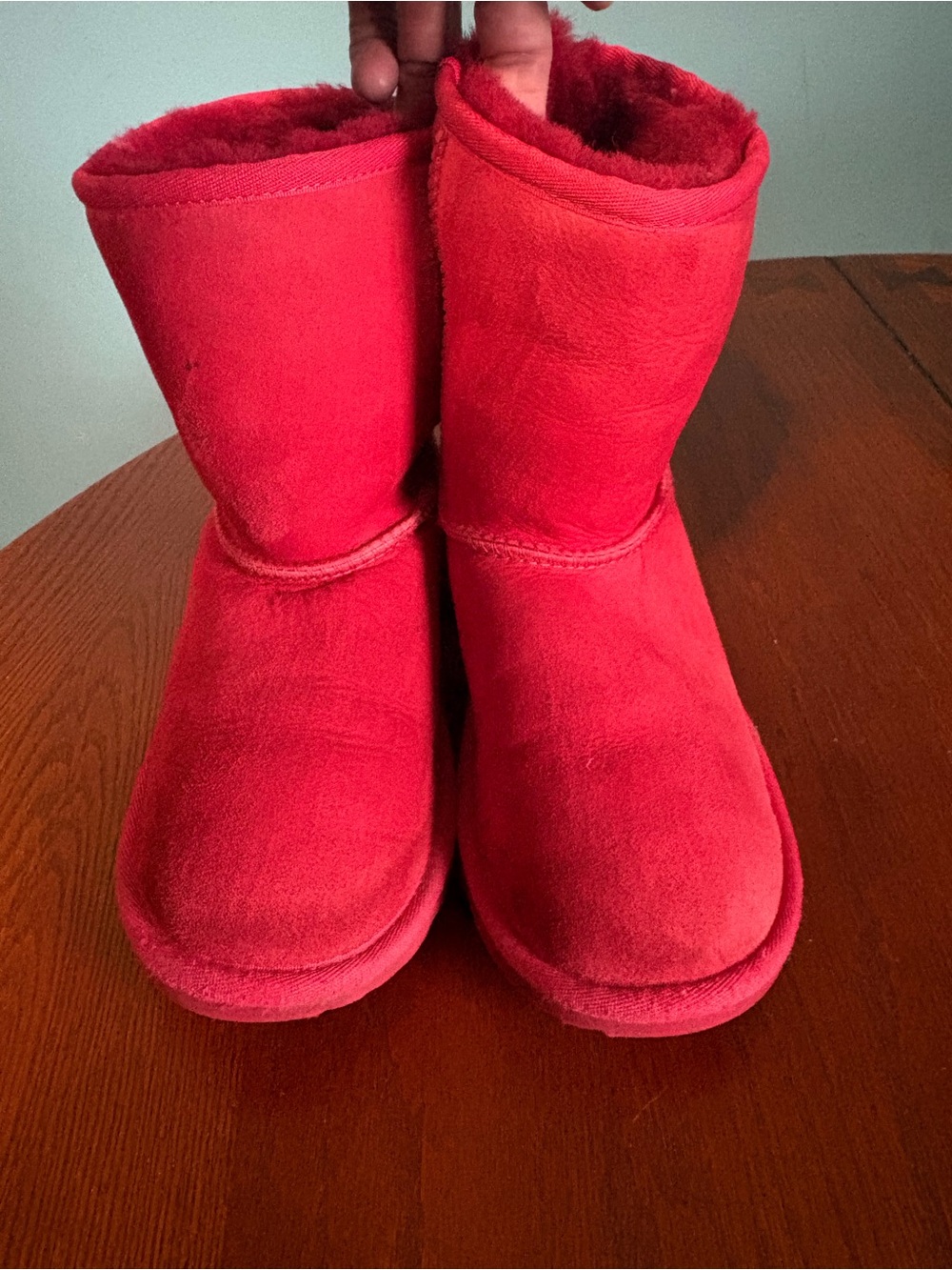 Koolaburra Kids Bright Red Plush-Lined Mid-Calf Boots